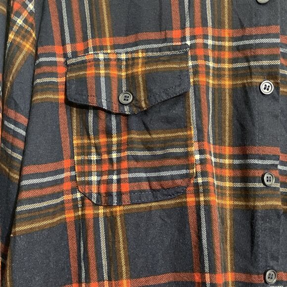 New York Laundry Plaid Red & Blue Flannel Style Tunic Plus Size 1X - Picture 3 of 10